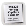 Fox FCC Cup Burs Style 256S 6 Piece Set