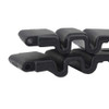 19mm Black Rubber PVC Watch Band