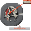 Hattori Japan 3 Hand Quartz Watch Movement VJ55-6 Day At 12:00 And Date At 6:00 Overall Height 4.7mm