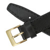 Black Leather Watch Band 15mm Flat Classic Calf 7 1/2 Inch Length