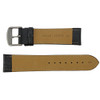 Hadley Roma Black 22mm Shrunken Grain Leather Watch Strap 7 1/2 Inch Length