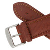 Hadley Roma Shrunken Grain 24mm Leather Watch Strap Tan 7 7/8 Inch Length