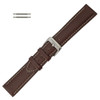 Leather Watch Band 24mm Brown Leather Buffalo Chronograph Grain 8 3/8 Inch Length
