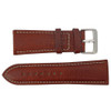 Leather Watch Band 26mm Tan Leather Buffalo Chronograph Grain 7 7/8 Inch Length