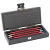 Horotec 4 Piece Watch Hand Fitting Tools in Wood Box