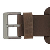 Wide Watch Band Cuff Style 24mm Brown Leather Strap 8 Inch Length