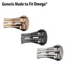 Imitation Made to Fit Omega® Style Deployant Watch Band Buckle Clasp