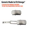 Imitation Made to Fit Omega® Style Planet Ocean® Watch Band Buckle Clasp