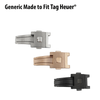 Imitation Made To Fit Deployant Clasp For Tag Heuer® Carrera Style Watch Band Generic Watch Clasps for Replacement 