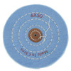Blue Muslin Polishing Buff 6 Inch Inch Diameter Ply 50 Stitching 3 Rows