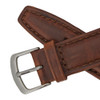 Hadley Roma Chestnut 19mm Oil Tanned Leather Watch Band 7 7/16 Inch Length