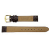 Hadley Roma Brown 13mm Croco Grain Padded Stitched Watch Strap 6 1/2 Inch Length