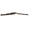 Leather Watch Band 15mm Brown Polished Calf Flat 7 1/2 Inch Length