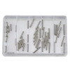 Stainless Steel Double Serrated Link Pin Kit For Rolex Watch Bracelets - 50 Piece Kit