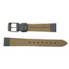 Hadley Roma 12mm Silver Grey Leather Watch Band Satin Finish Calf 6 5/8 Inch Length