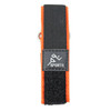 22mm Black/Orange Nylon And Leather Watch Strap Velcro® Style Sport Band 9 Inch Length