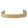 Metal Watch Band 6 to 10 Inch Length Expansion Style Gold Tone Color Expandable Curved Ends 10 to 14mm