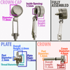 Imitation Made to Fit U-Boat® Brand Watch Crowns Measurements