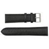 22mm Watch Band Black Lizard Grain Leather 7 1/2 Inch Length