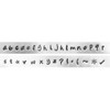 ImpressArt 3.0mm Bridgette Lowercase Letter PLATED Punch 33 Piece Set