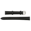 Hadley Roma14mm Vegan Black Microfiber Watch Band 6 5/8 Inch Length