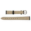Hadley Roma14mm Vegan Black Microfiber Watch Band 6 5/8 Inch Length
