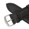 Hadley Roma 20mm Vegan Black Microfiber Watch Band 7 1/2 Inch Length