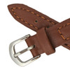 14mm Vegan Brown Microfiber Watch Band 6 5/8 Inch Length