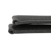 18mm Vegan Black Microfiber Watch Band 7 3/4 Inch Length