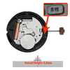 Harley Ronda 3 Hand Quartz Watch Movement HQ515.2-6 High Hand Post Date At 6:00 Overall Height 4.8mm