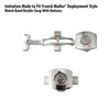 Imitation Made to Fit Franck Muller® Deployment Style Watch Band Buckle Clasp With Buttons