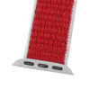 Navy and Red with White Edging Nylon Velcro Style Sport Watch Band Made to Fit 38mm Apple® Watch