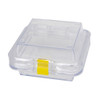Square Plastic Boxes with Elastic Membrane 100mm x 100mm x 25mm