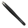 Flat/Angled Edge Italian Tweezers Black