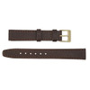 19mm Brown Leather Watch Band Flat Polished Calf 7 1/2 Inch Length