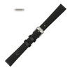 Hadley Roma 14mm Black Leather Watch Band Satin Finish Calf 6 5/8 Inch Length