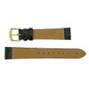 Hadley Roma 16mm Alligator Grain Black Leather Watch Band 7 1/4 Inch Length