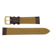 Hadley Roma 20mm Alligator Grain Brown Leather Watch Band 7 1/4 Inch Length