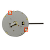 Harley Ronda 2 Hand Quartz Watch Movement HQ772G.3 Gold Plates Extra High Overall Height 4.1mm