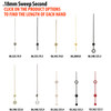 Sweep Second Center Hands For Watches Hole Size .18mm