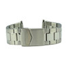 Hadley Roma Stainless Steel Metal Watch Band 20-26 mm Straight Ends 7 1/2 Inch Length