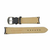 Leather Watch Band 18mm Curved Black Classic Calf 7 3/8 Inch Length