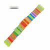 Rainbow Color Rubber Generic Swatch® Watch Band 20mm Wide and Fits 17mm Notched Case 7 1/8 Inch Length