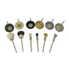 Mounted Brush 12 Piece Assortment 3/32" Shank