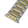 24mm Metal Watch Band Two Tone Stainless Steel 7 5/8 Inch Length