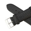 16mm Leather Watch Band Black Crushed Calf 7 1/2Inch Length