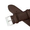 Crushed Leather Watch Band 18mm Brown Calf 7 1/2 Inch Length
