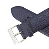 Crushed Leather Watch Band 18mm Blue Calf 7 1/2 Inch Length