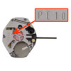 Chinese Sunon® 2 Hand Quartz Watch Movement PE10-2 Overall Height 3.5mm