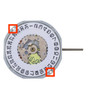 Chinese Sunon® 3 Hand Quartz Watch Movement PE28D Date At 3:00 Overall Height 4.5mm